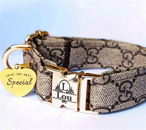 fake gucci dog collar|designer dog collars gucci.